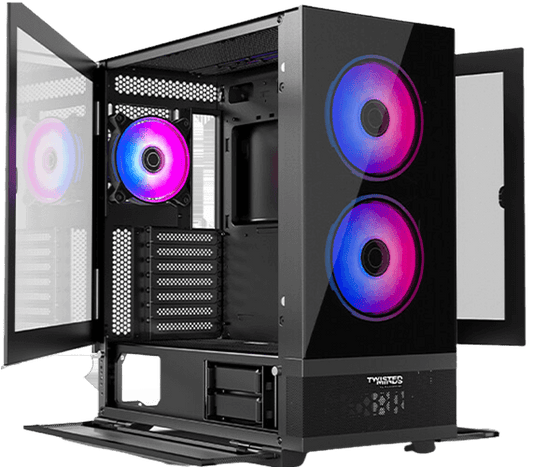 Twisted Minds Minimalist -04 Mid Tower Gaming Case - Black Twisted Minds Minimalist -04 Mid Tower Gaming Case - Black