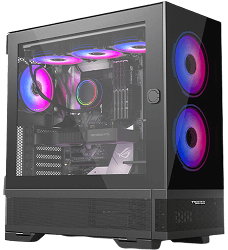 Twisted Minds Minimalist -04 Mid Tower Gaming Case - Black Twisted Minds Minimalist -04 Mid Tower Gaming Case - Black