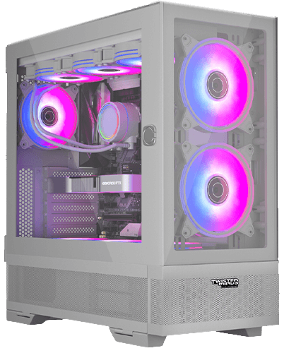 Twisted Minds Minimalist -04 Mid Tower Gaming Case - White
