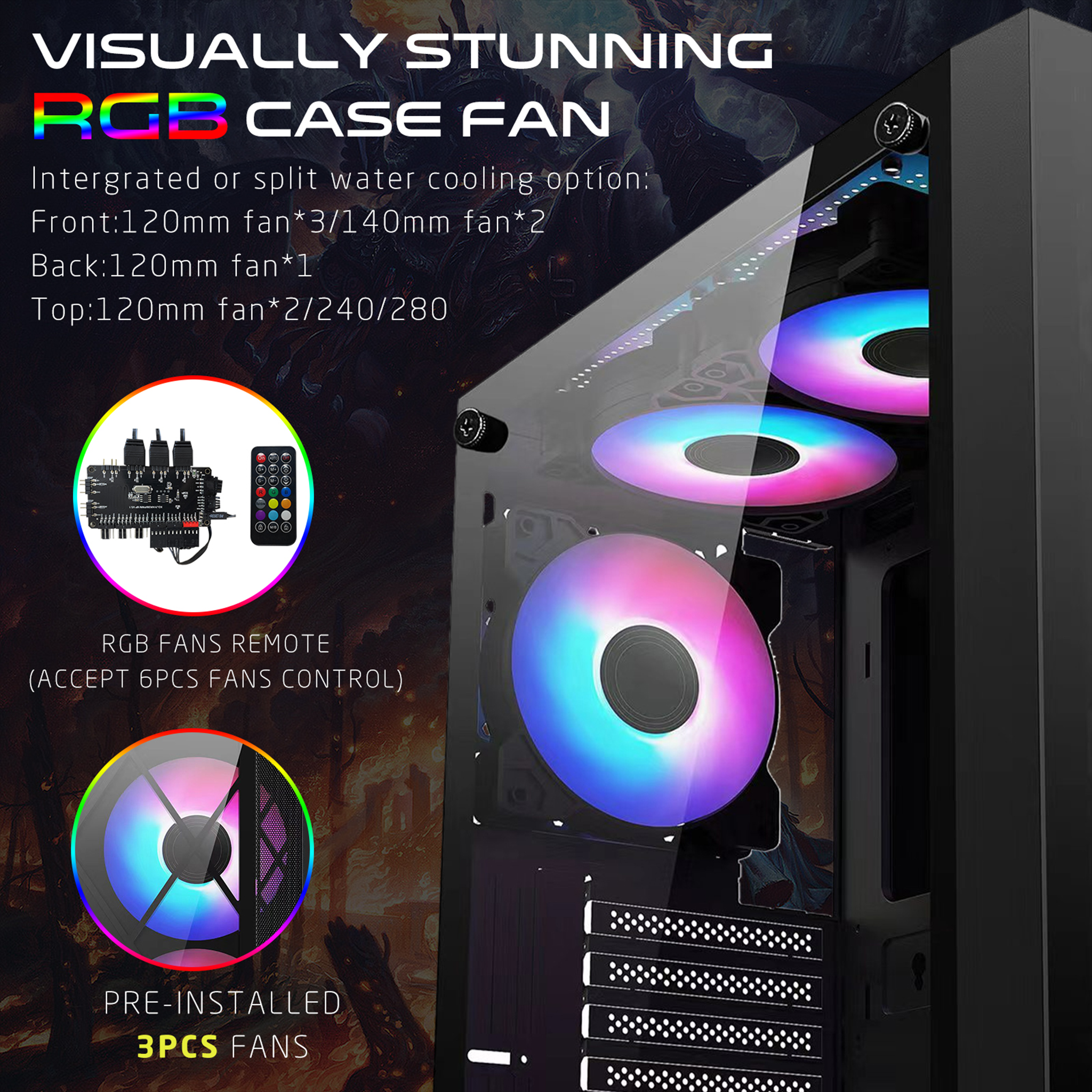 GAMEON TRIDENT II G-Series Mid Tower Gaming Case GAMEON TRIDENT II G-Series Mid Tower Gaming Case