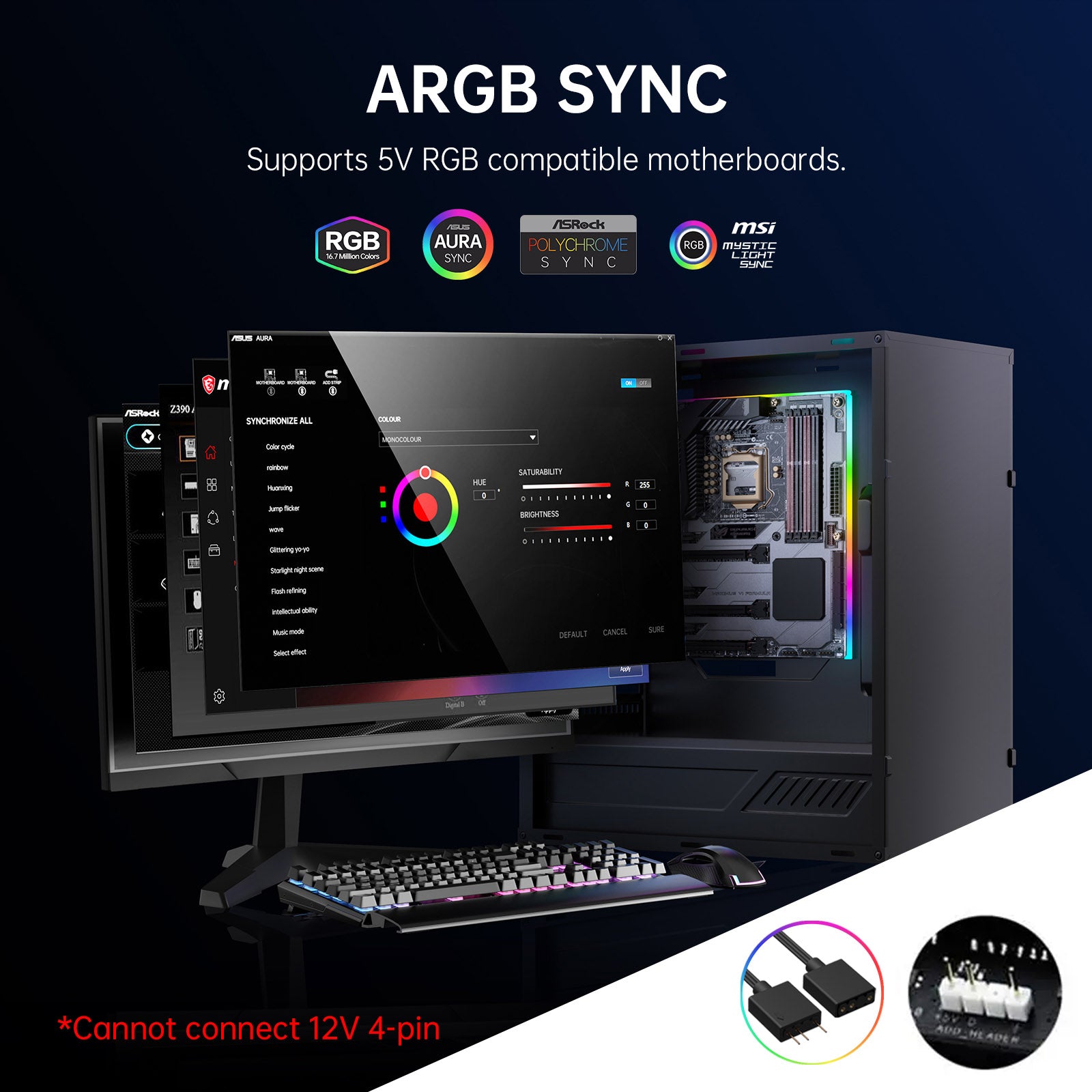 ASIAHORSE ARGB Light Strip for Motherboard LIGHTSABER -X - M-ATX Medium MB ASIAHORSE ARGB Light Strip for Motherboard LIGHTSABER -X - M-ATX Medium MB