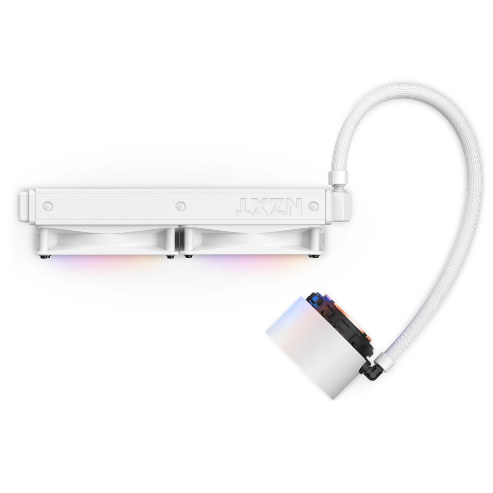 NXZT Kraken Elite 240mm RGB AIO Liquid Cooler LCD - white