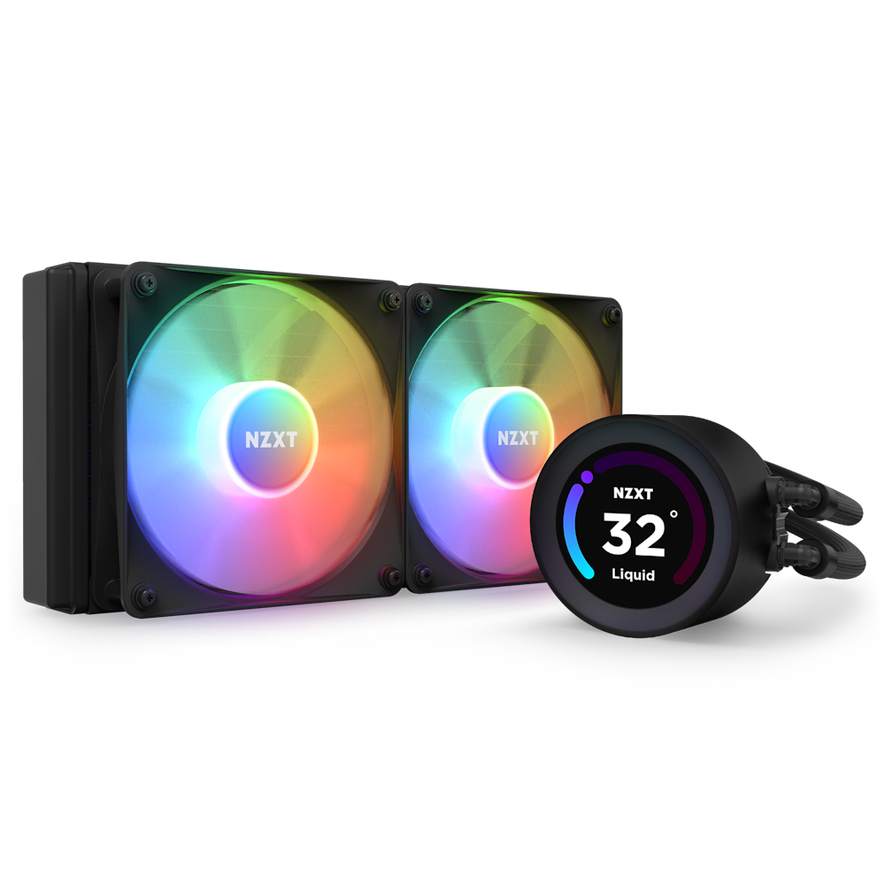 NXZT Kraken Elite 240mm RGB AIO Liquid Cooler LCD - Black NXZT Kraken Elite 240mm RGB AIO Liquid Cooler LCD - Black