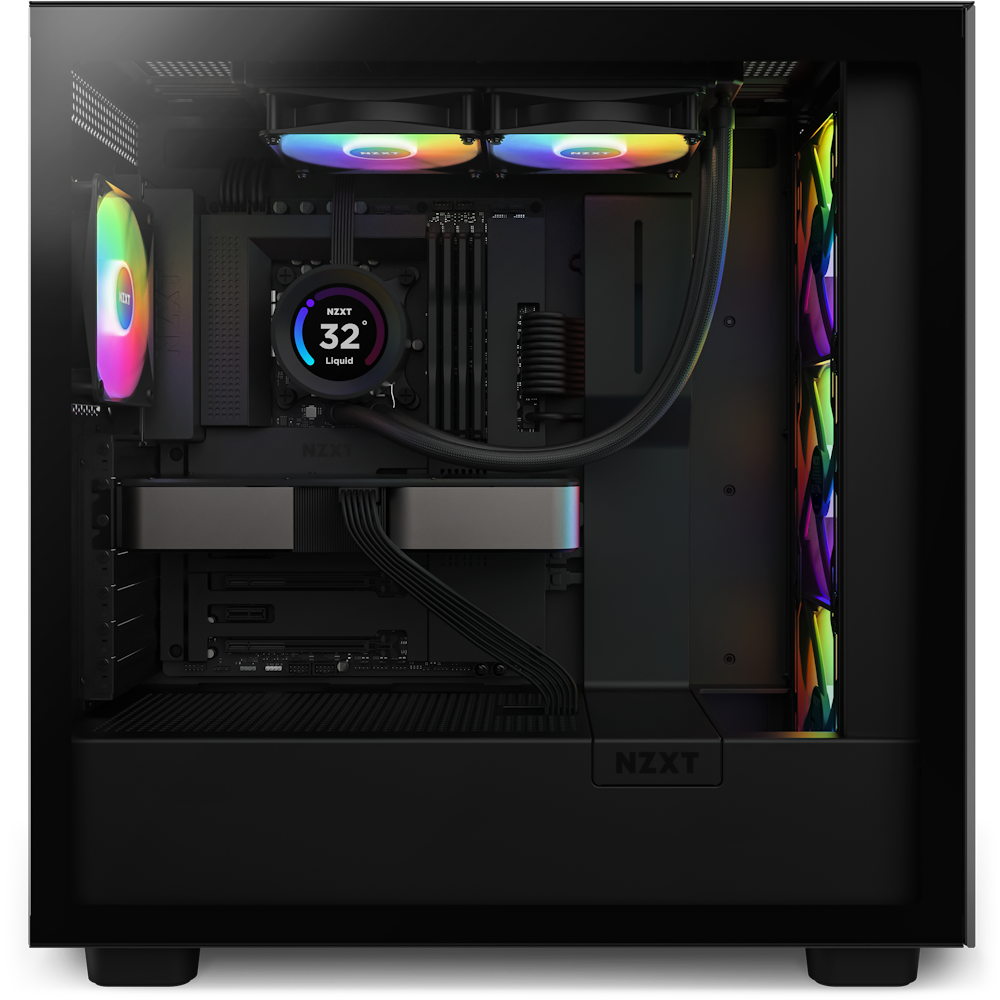 NXZT Kraken Elite 240mm RGB AIO Liquid Cooler LCD - Black NXZT Kraken Elite 240mm RGB AIO Liquid Cooler LCD - Black