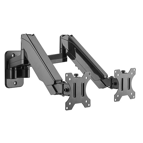 Skill Tech Gas Spring Arm Double Monitor Wall Mount - Black Skill Tech Gas Spring Arm Double Monitor Wall Mount - Black