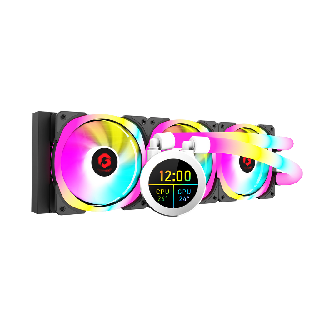 GAMEON KRAKEN N360 360mm LCD Display Liquid CPU  Cooler With ARGB Tube - Black