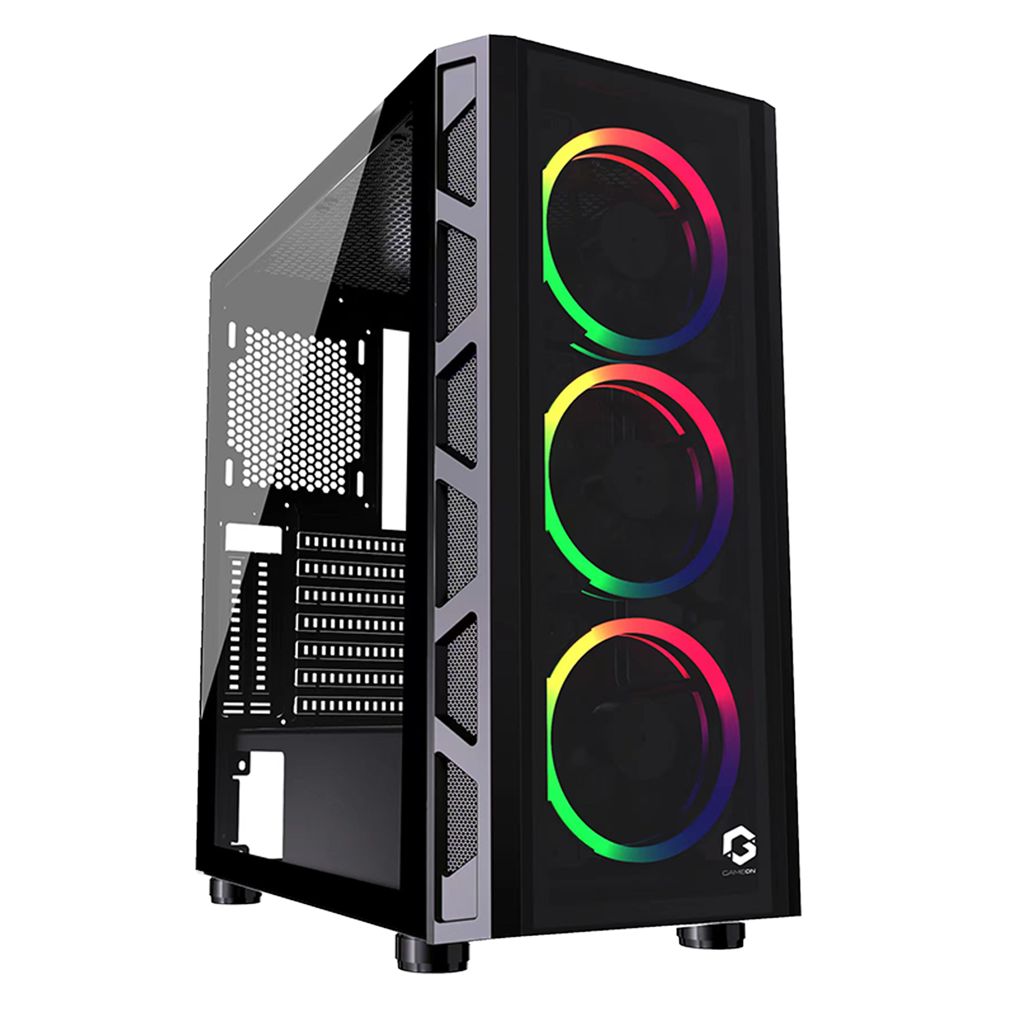 GAMEON TRIDENT II Mid Tower Gaming Case (Fixed RGB)