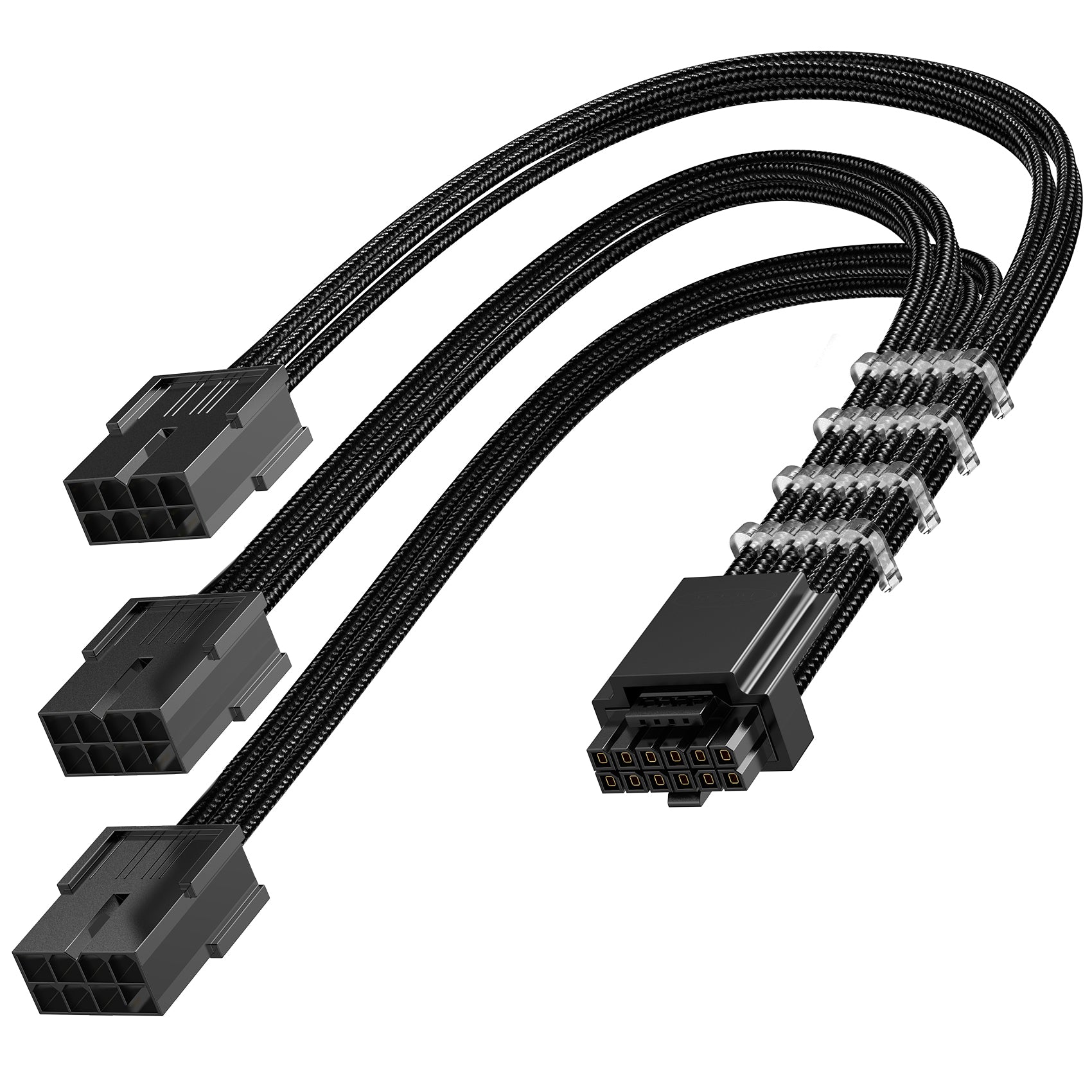 AsiaHorse 16AWG PCI-e 5.0 12VHPWR PSU Cable Extension, 600W 12+4 Pin Male to PCIE 3x8 Pin(6+2) Female PC Cable Extension AsiaHorse 16AWG PCI-e 5.0 12VHPWR PSU Cable Extension, 600W 12+4 Pin Male to PCIE 3x8 Pin(6+2) Female PC Cable Extension