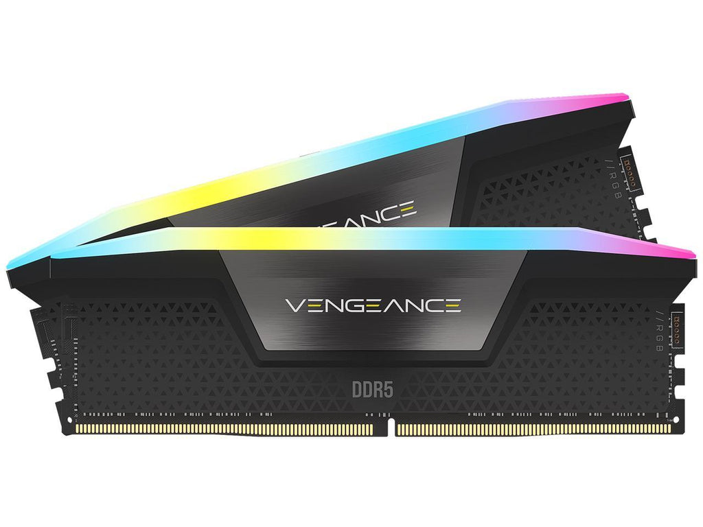 CORSAIR Vengeance RGB 32GB (2 x 16GB) 288-Pin PC RAM DDR5 6000- Black