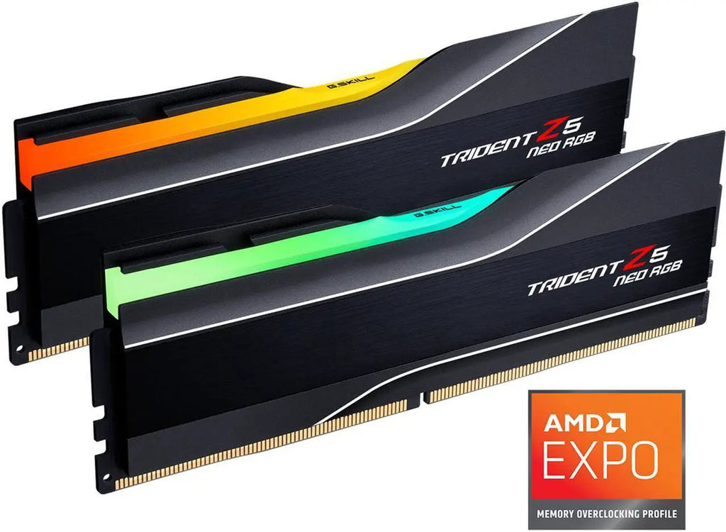 G.SKILL Trident Z5 Neo RGB Series AMD EXPO 32GB (2 x 16GB) DDR5 6000 Desktop Memory - Black
