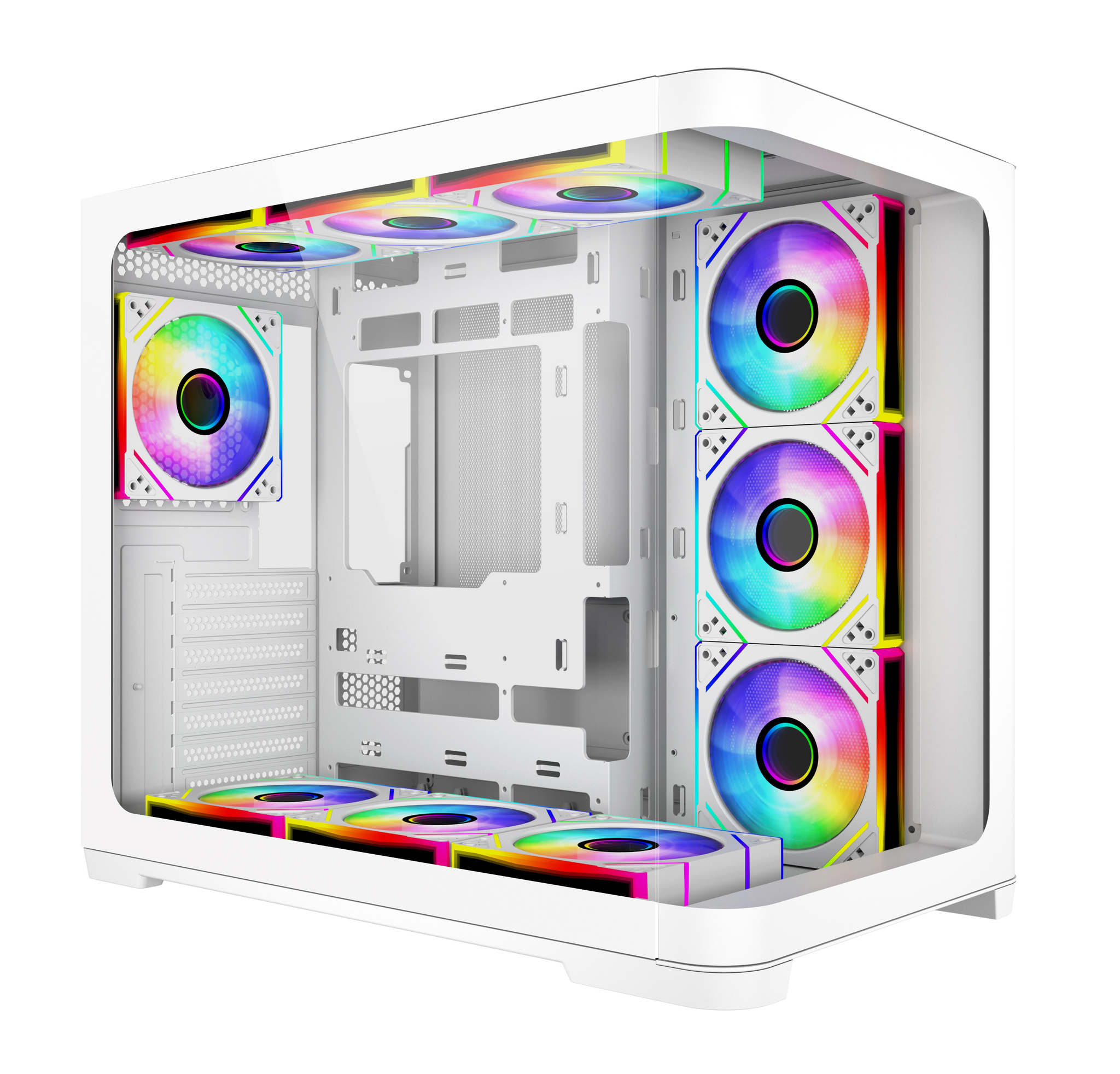 SAMA Neview 2851A GAMING CASE Curved Front - White SAMA Neview 2851A GAMING CASE Curved Front - White
