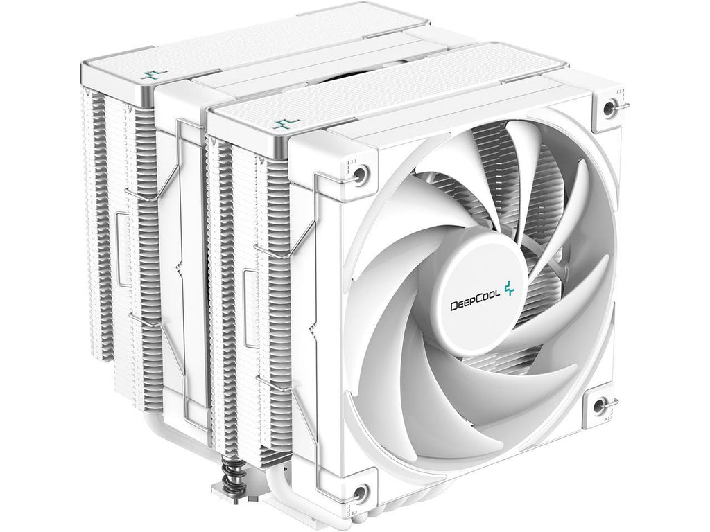 DeepCool AK620 High-Performance CPU Cooler, Dual-Tower Design, 2x 120mm Fluid Dynamic Bearing Fans, 6 Copper Heat Pipes, 260W Heat Dissipation, White