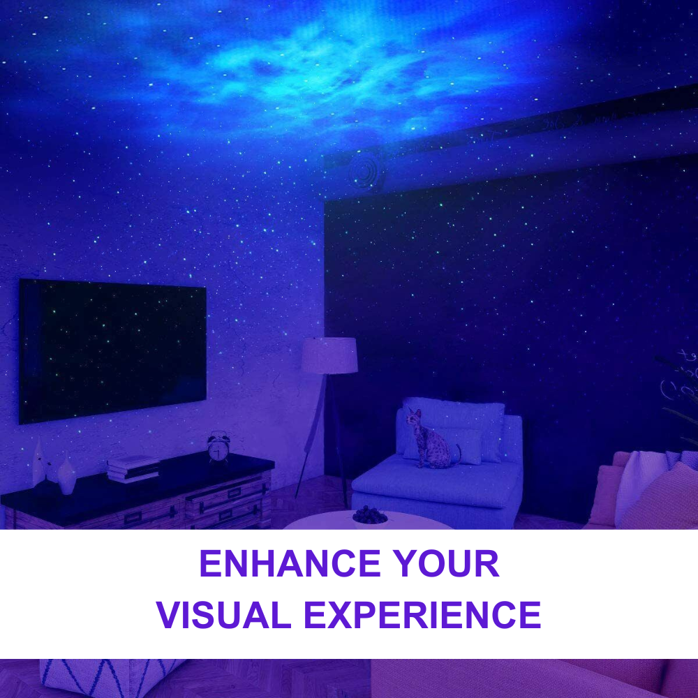 Galaxy Starry LED Night Lamp with Music, Bluetooth & Remote Control - Black Galaxy Starry LED Night Lamp with Music, Bluetooth & Remote Control - Black