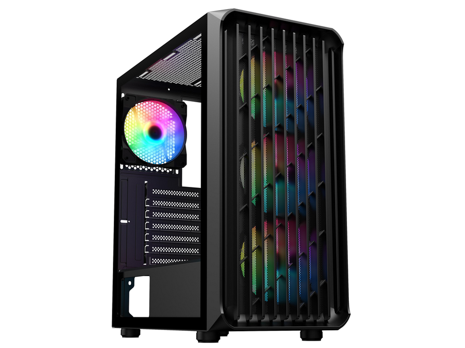 SAMA 205A Tempered Glass ATX Mid Tower Gaming Computer Case - Black SAMA 205A Tempered Glass ATX Mid Tower Gaming Computer Case - Black