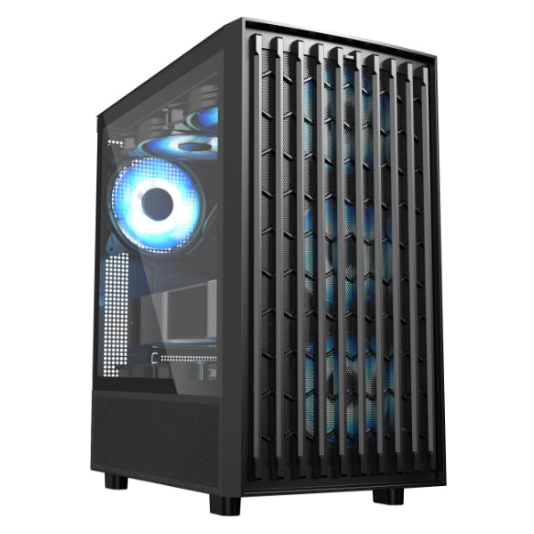 SAMA Neview 3601 Tempered Glass ATX Mid Tower Gaming Computer Case - Black