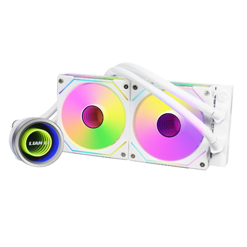 LIAN LI Galahad II Trinity Series 240mm RGB Liquid CPU cooler with SL-Infinity Fan - White LIAN LI Galahad II Trinity Series 240mm RGB Liquid CPU cooler with SL-Infinity Fan - White