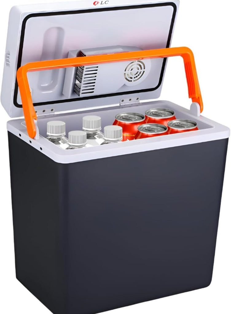 DLC 20L Car Cooler and Warmer open lid with cans