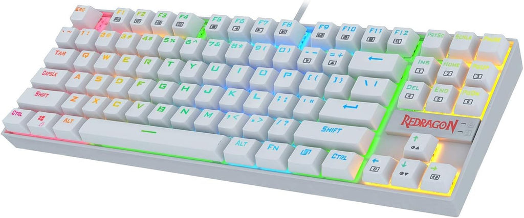 Redragon KUMARA Mechanical Gaming Keyboard  RGB White-Red  switch