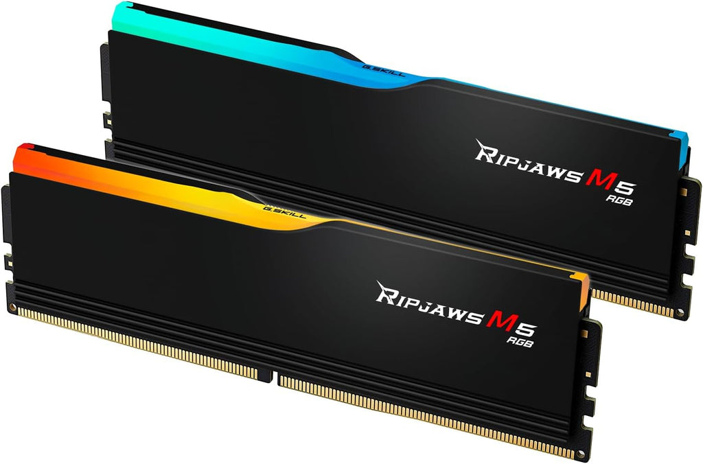 G.SKILL Ripjaws M5 RGB DDR5 RAM 32GB (2x16GB) 5200MT/s Desktop Computer Memory - Black