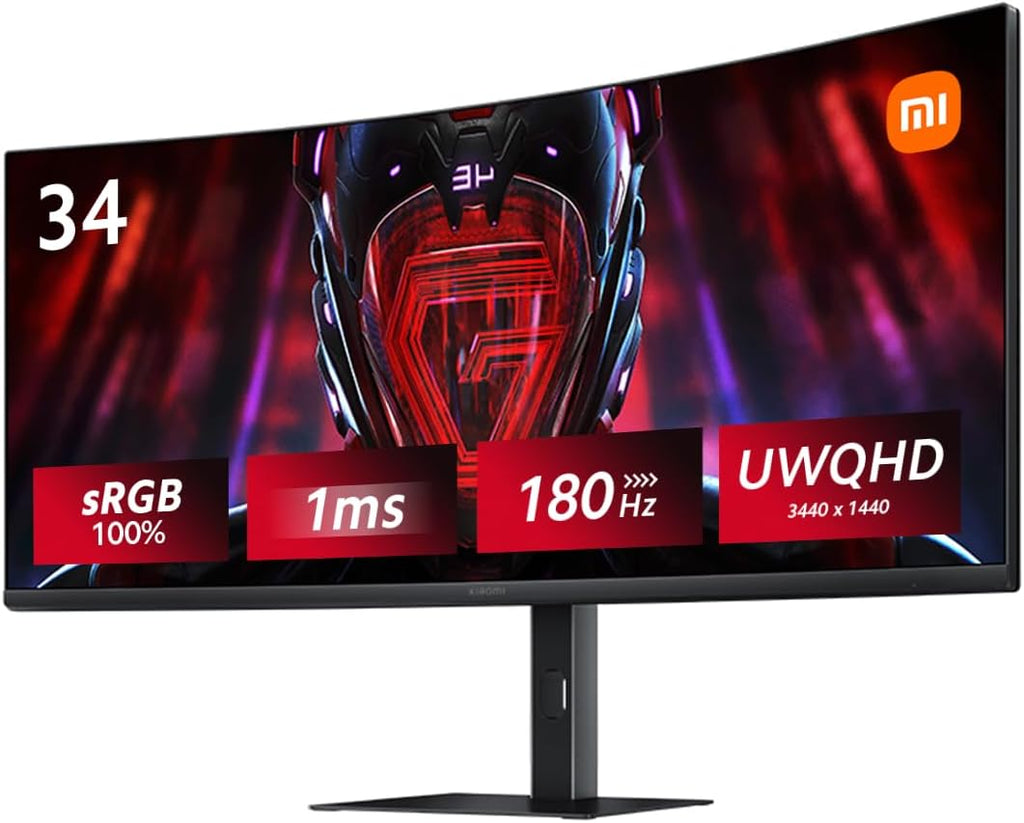 Xiaomi 34" WQHD Ultrawide Curved Gaming Monitor G34WQi 180Hz 1ms