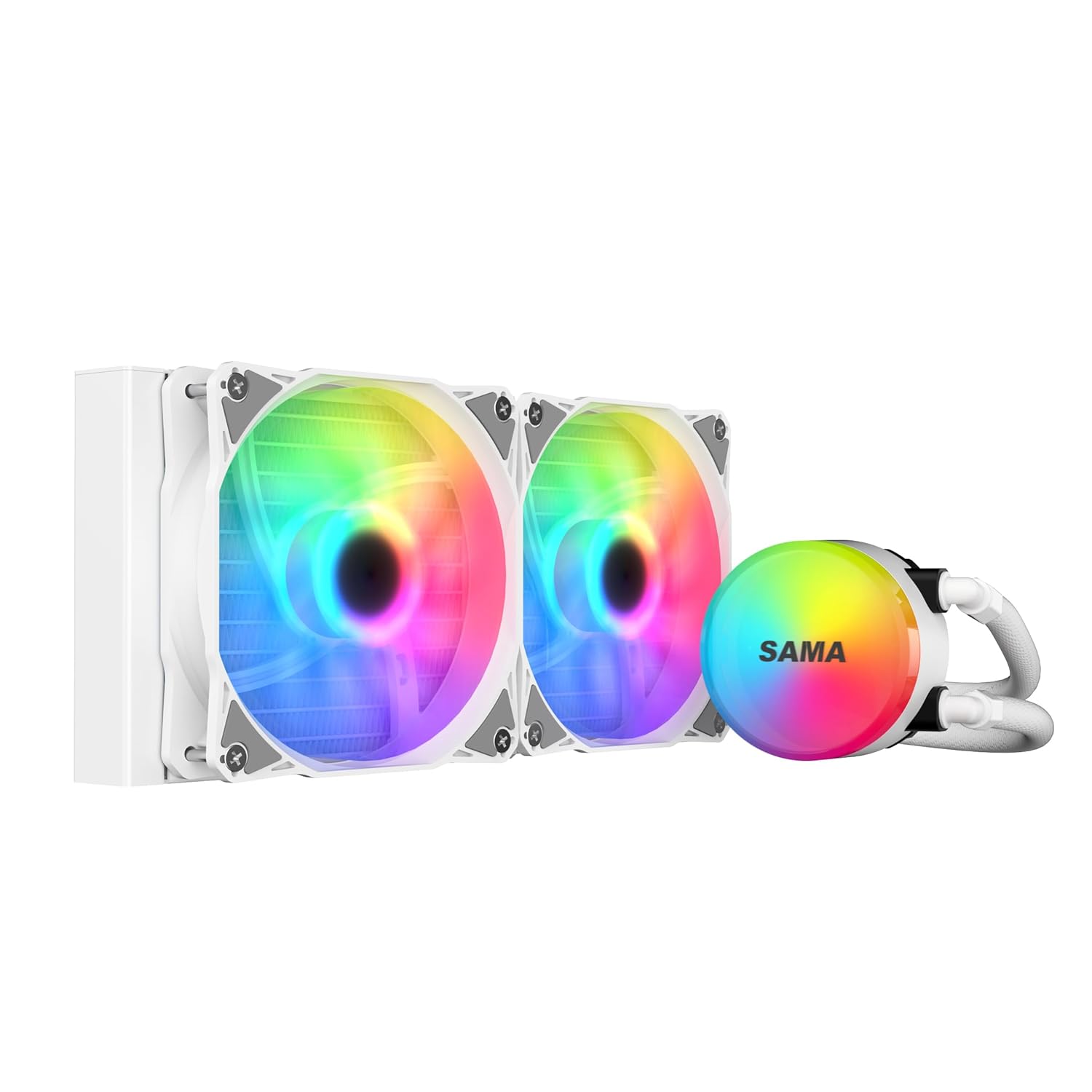 SAMA SI240 240mm AIO Liquid CPU Cooler - White SAMA SI240 240mm AIO Liquid CPU Cooler - White