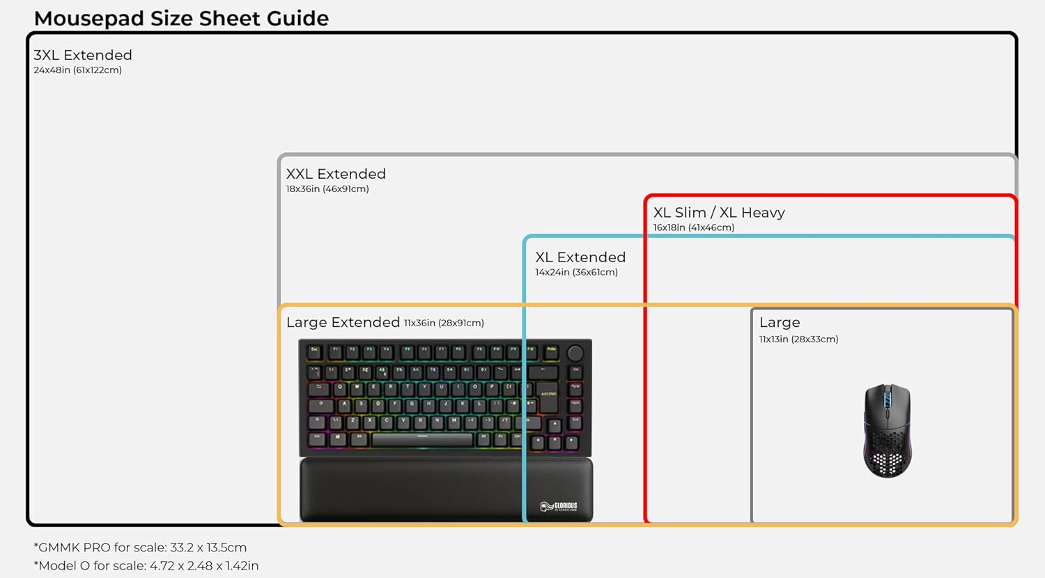 Glorious Extended Gaming Mouse Pad/Mat - 28x91cm - Black Glorious Extended Gaming Mouse Pad/Mat - 28x91cm - Black