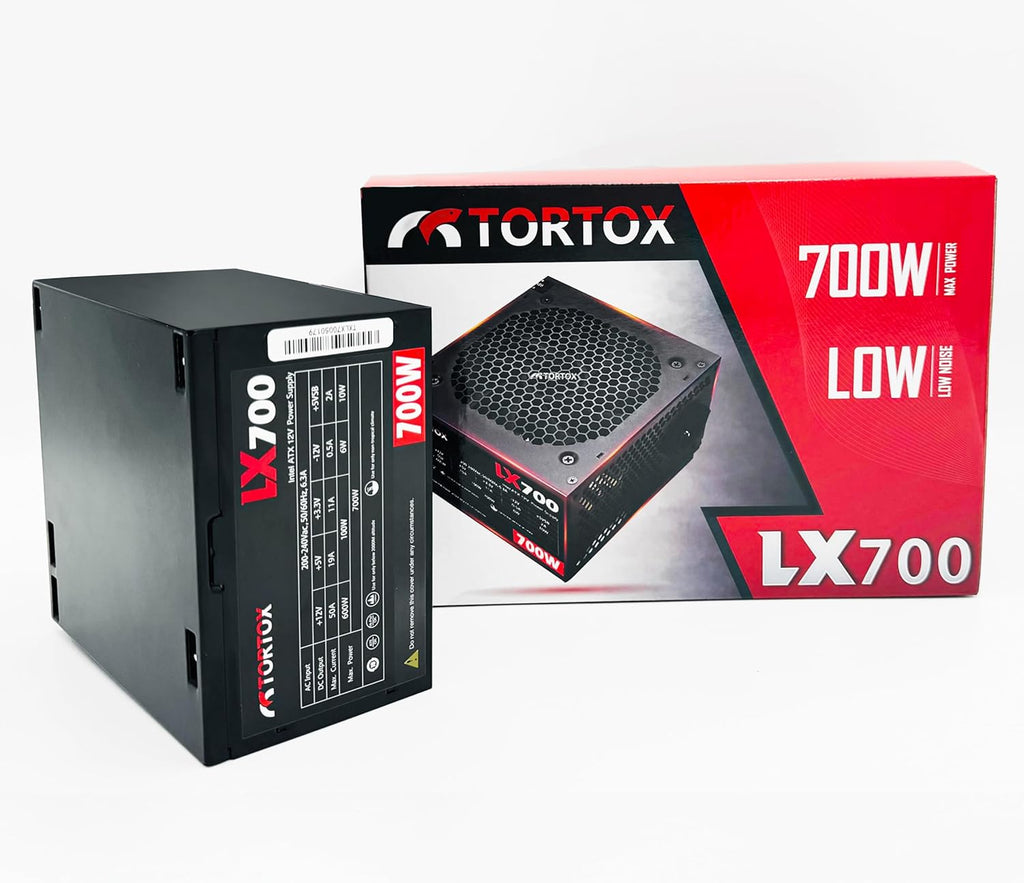 Tortox LX700 Low Noise ATX Power Supply For Gaming PC Case, 700W PSU