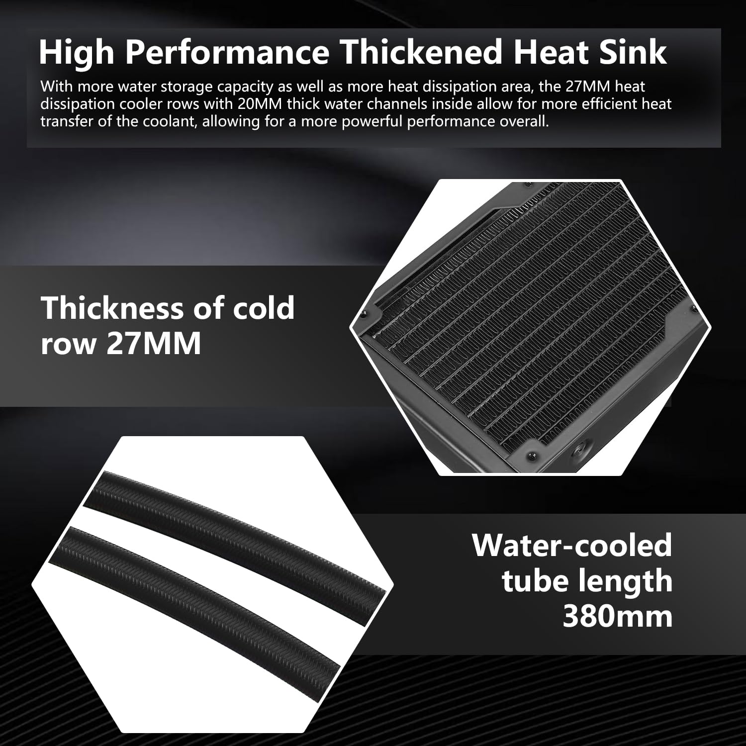 SAMA SM240 240mm AIO RGB Liquid Cooler LCD Display Screen - Black SAMA SM240 240mm AIO RGB Liquid Cooler LCD Display Screen - Black