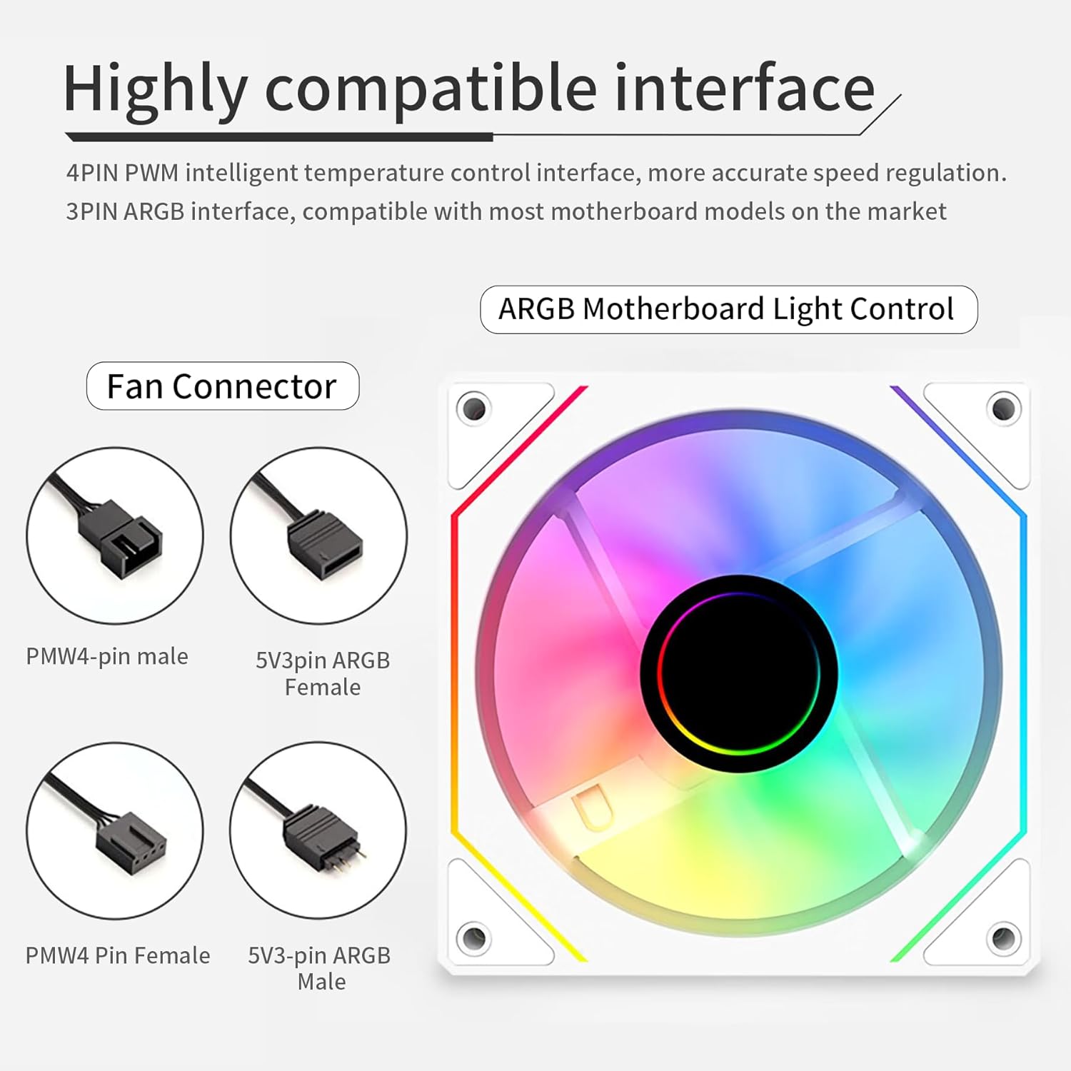 SAMA YF1202I W ARGB120mm Infinity Mirror Single Fan - White SAMA YF1202I W ARGB120mm Infinity Mirror Single Fan - White