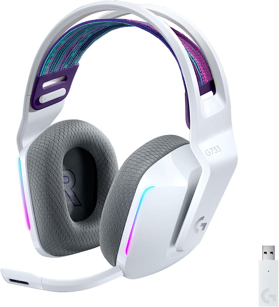 Logitech G733 LIGHTSPEED Wireless RGB Gaming Headset - White