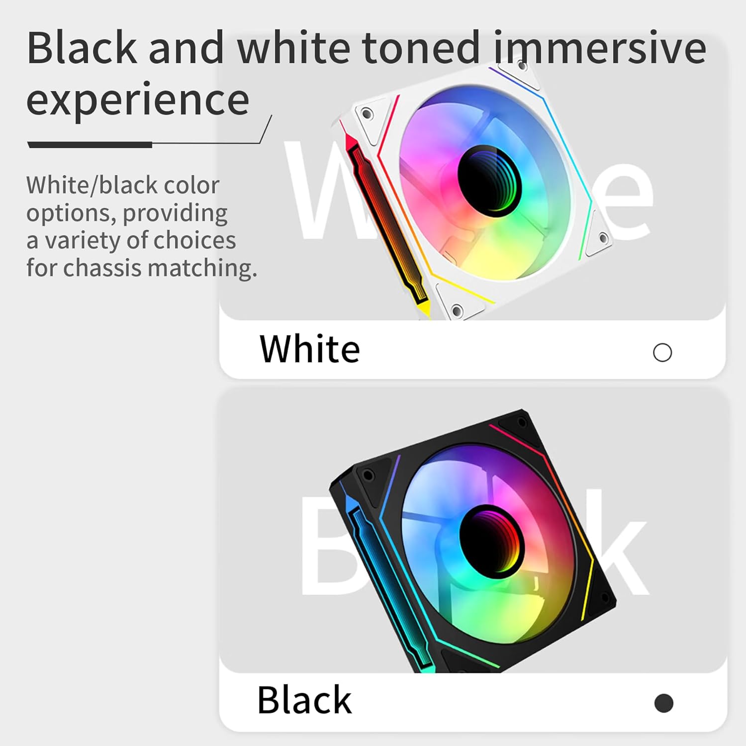 SAMA YF1202I BK ARGB120mm Infinity Mirror Single Fan - Black SAMA YF1202I BK ARGB120mm Infinity Mirror Single Fan - Black