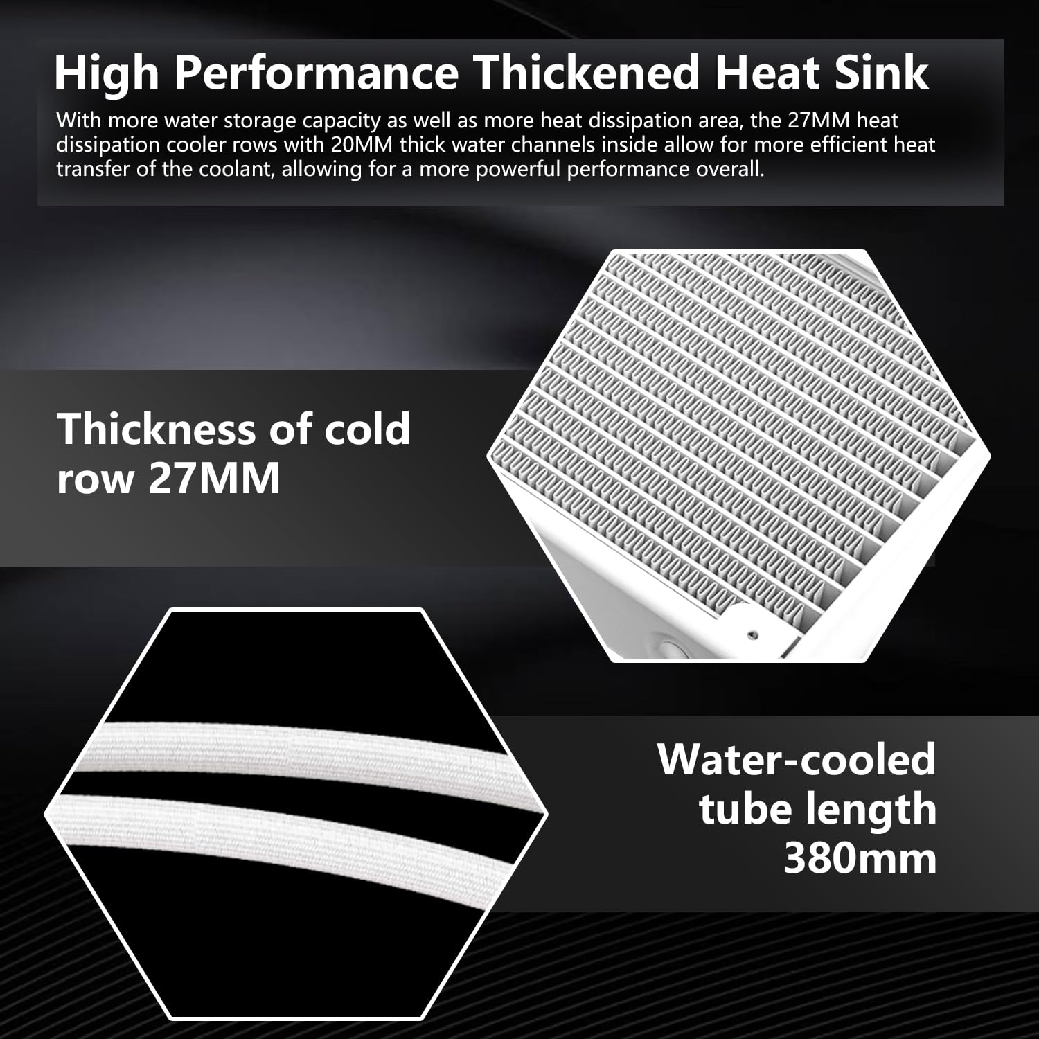SAMA SM240 240mm AIO RGB Liquid Cooler LCD Display Screen - White SAMA SM240 240mm AIO RGB Liquid Cooler LCD Display Screen - White