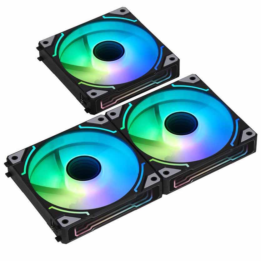 Sama YE1203BK ARGB 3 in 1 Fan - Black Sama YE1203BK ARGB 3 in 1 Fan - Black