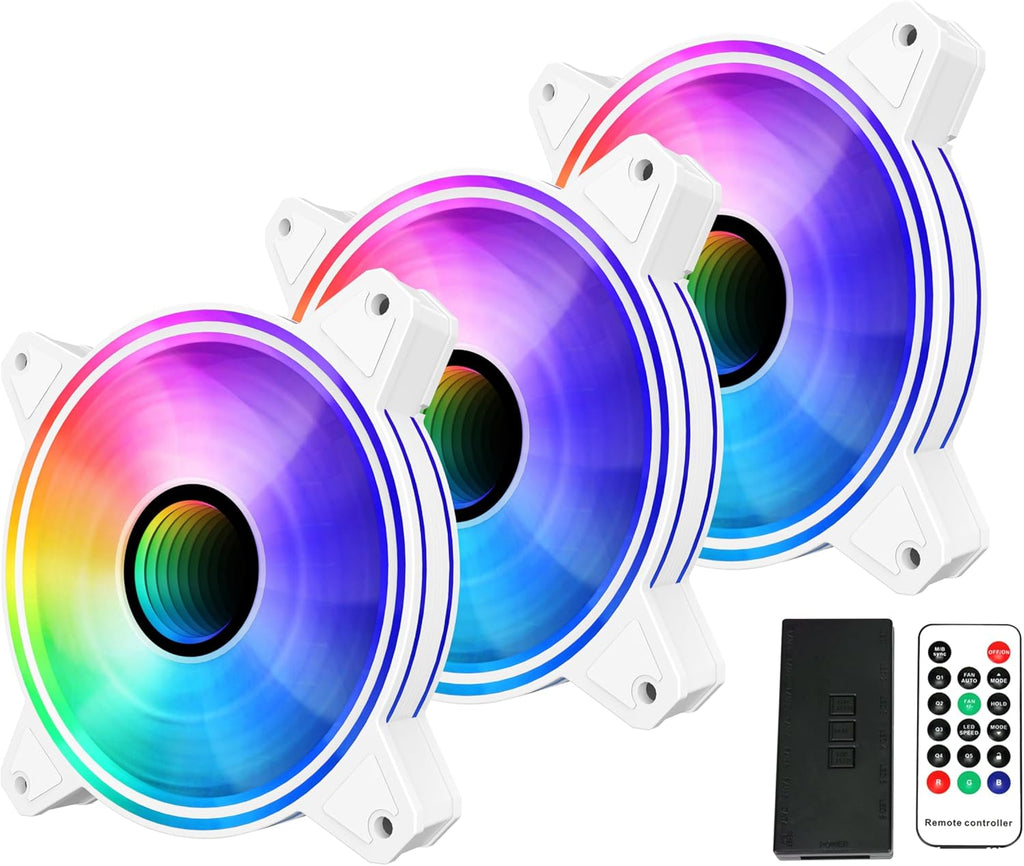 Sama 6CF120I ARGB Three Fan Kit - White