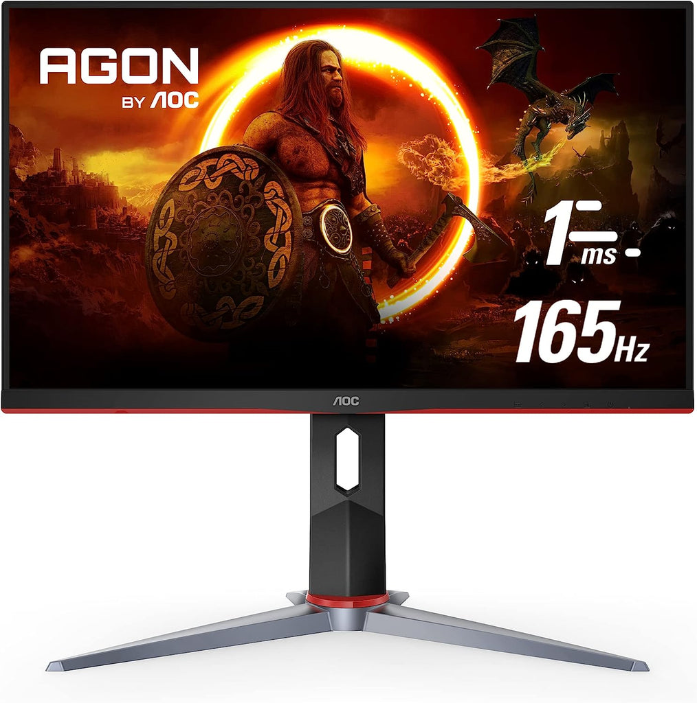 AOC Q27G2S 27" Gaming Monitor, QHD 2K 2560x1440, 165Hz 1ms, G-SYNC Compatible, Height Adjustable