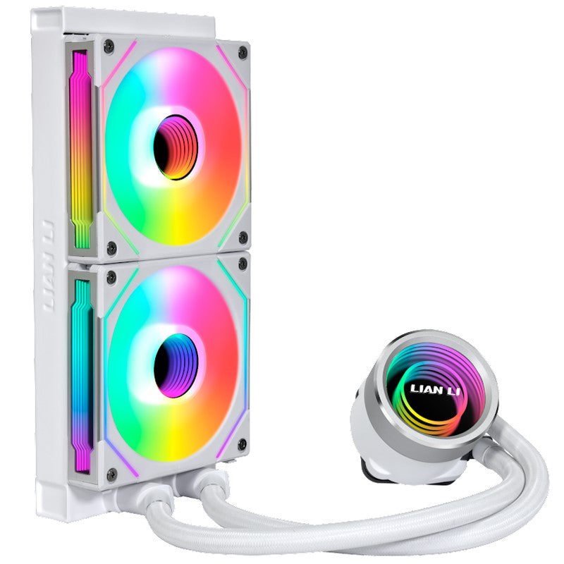 LIAN LI Galahad II Trinity Series  240mm RGB Liquid CPU cooler with SL-Infinity Fan - White