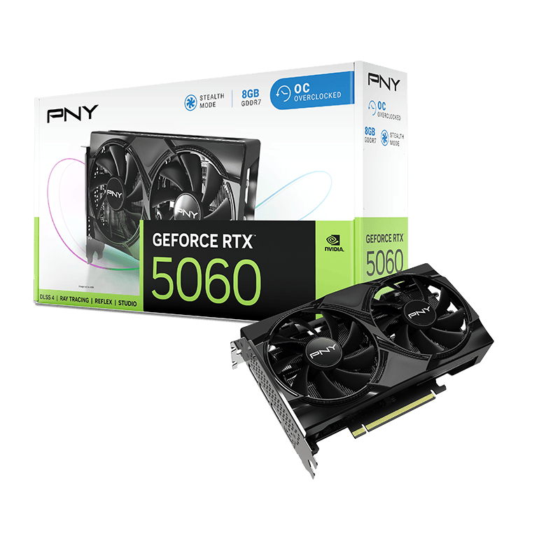 Computer Overclock Gpu Meaning PNY Dual Fan OC GeForce RTX 5060