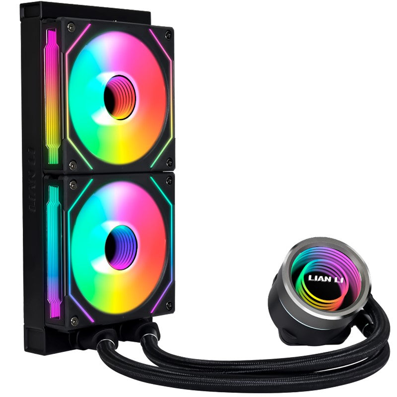 LIAN LI Galahad II Trinity Series  240mm RGB Liquid CPU cooler with SL-Infinity Fan - Black