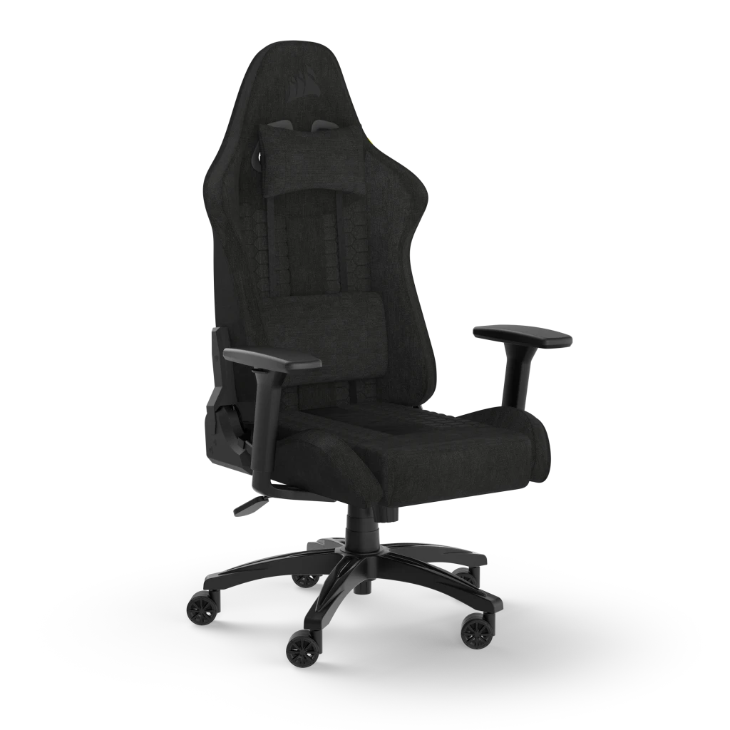 Corsair TC100 RELAXED Gaming Chair - Fabric Black/Black