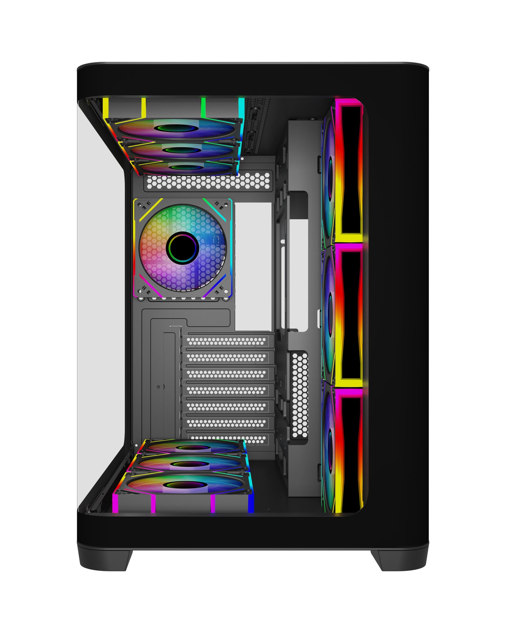 SAMA Neview 2851A GAMING CASE Curved Front - Black SAMA Neview 2851A GAMING CASE Curved Front - Black