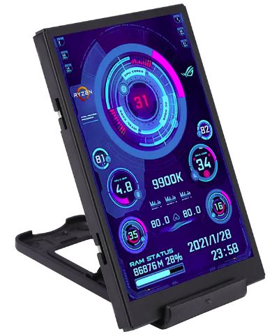 3.5 Inch IPS TYPE-C Secondary Screen for Computer USB Display - Black 3.5 Inch IPS TYPE-C Secondary Screen for Computer USB Display - Black
