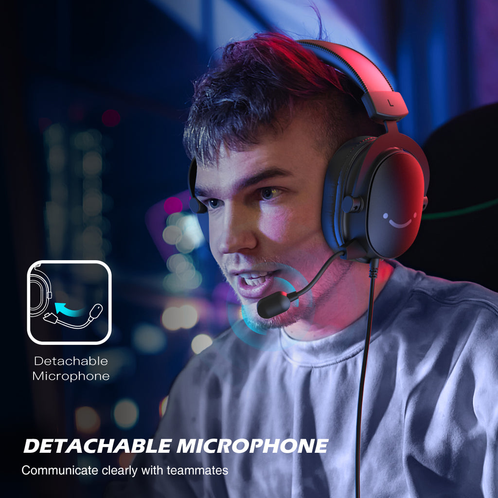 FIFINE AmpliGame H9 3.5mm Headset with USB Control Box for Mute, I/O Controls, 7.1 Surround Sound for Console/PC - Black FIFINE AmpliGame H9 3.5mm Headset with USB Control Box for Mute, I/O Controls, 7.1 Surround Sound for Console/PC - Black