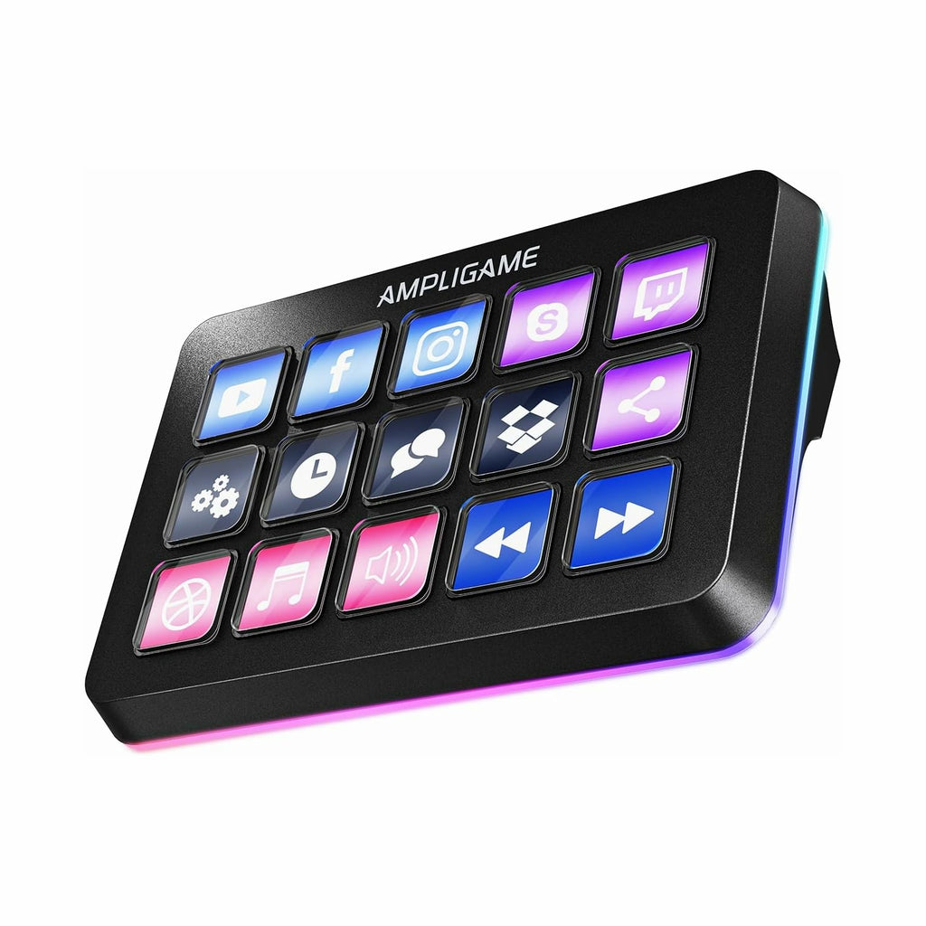 FIFINE AmpliGame D6 Control Pad with 15 Customized Keys and Software for Streaming, Gaming, Video Editing, Office Workflow FIFINE AmpliGame D6 Control Pad with 15 Customized Keys and Software for Streaming, Gaming, Video Editing, Office Workflow
