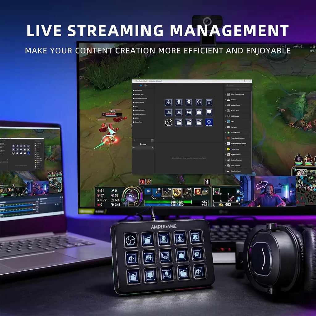 FIFINE AmpliGame D6 Control Pad with 15 Customized Keys and Software for Streaming, Gaming, Video Editing, Office Workflow FIFINE AmpliGame D6 Control Pad with 15 Customized Keys and Software for Streaming, Gaming, Video Editing, Office Workflow