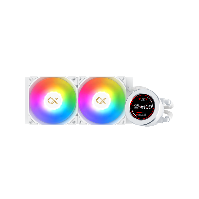 Xigmatek Frozr-O II 240mm AIO CPU Liquid Cooler -LCD screen- Arctic Xigmatek Frozr-O II 240mm AIO CPU Liquid Cooler -LCD screen- Arctic