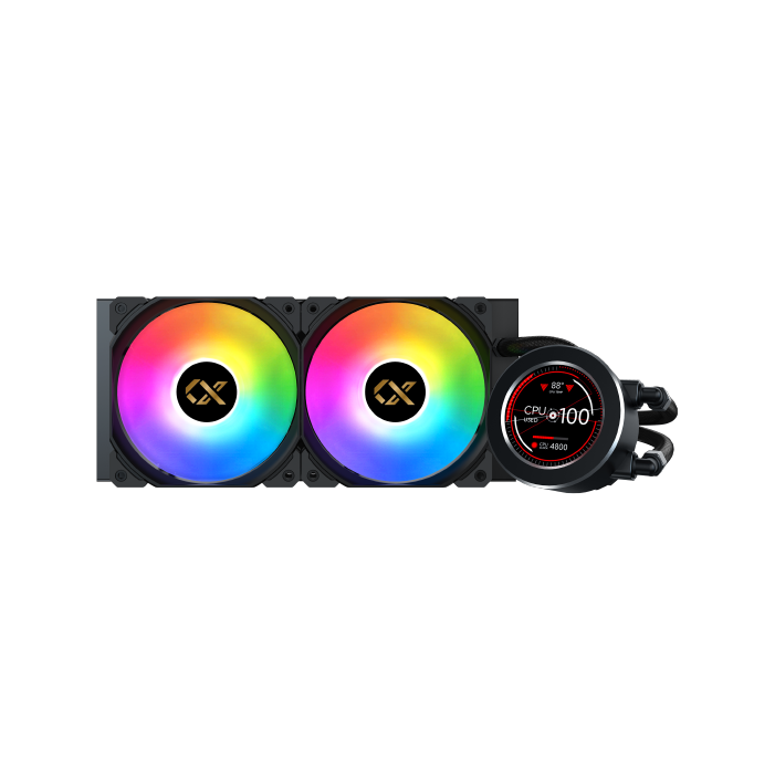 Xigmatek Frozr-O II 240mm AIO CPU Liquid Cooler -LCD screen-Black