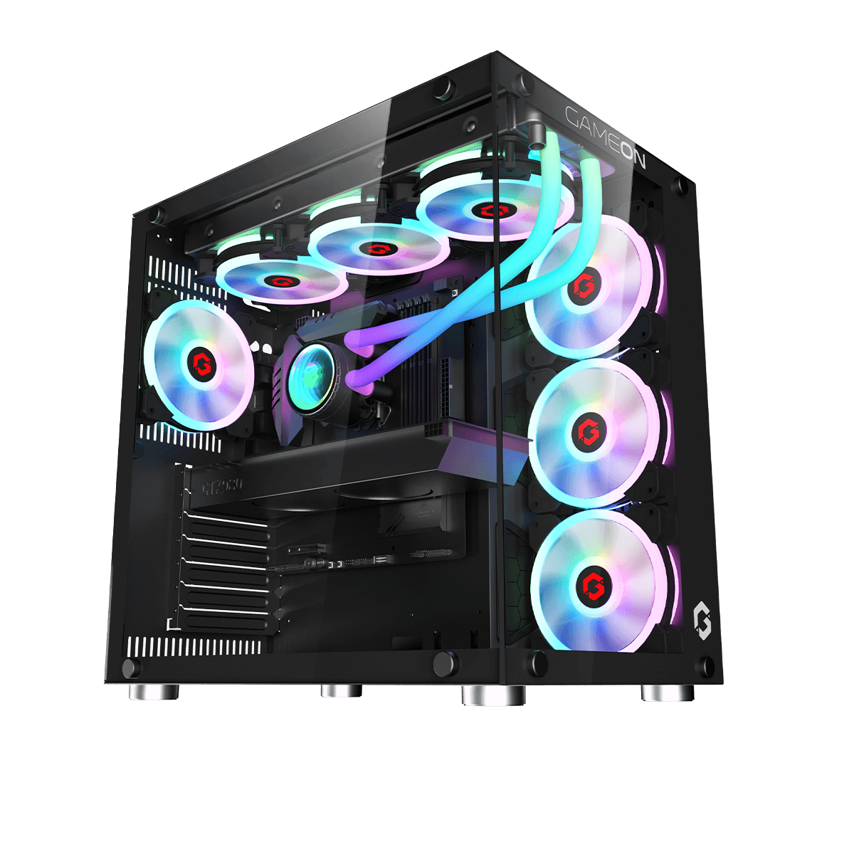 GAMEON Emperor Midnight II Series Mid Tower PC Case-Black GAMEON Emperor Midnight II Series Mid Tower PC Case-Black