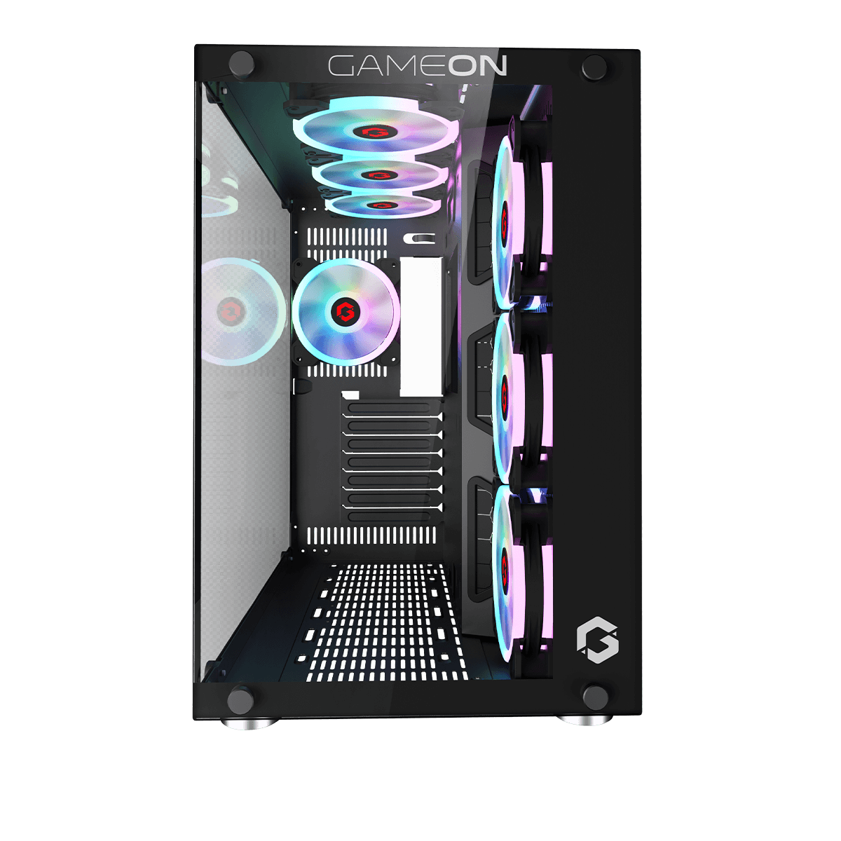 GAMEON Emperor Midnight II Series Mid Tower PC Case-Black GAMEON Emperor Midnight II Series Mid Tower PC Case-Black