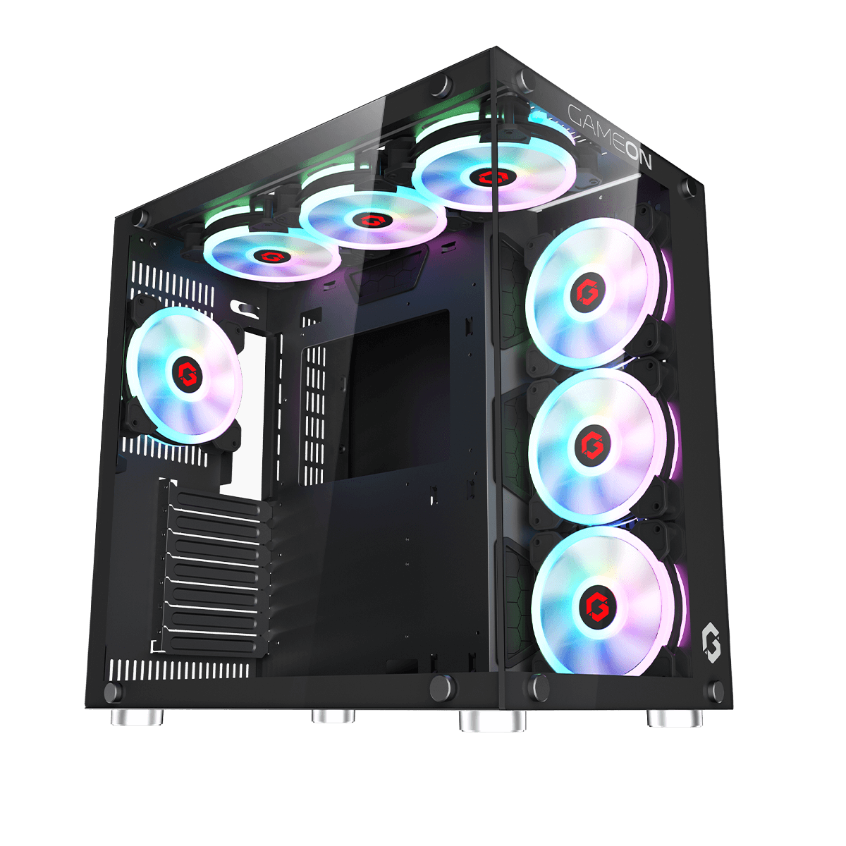 GAMEON Emperor Midnight II Series Mid Tower PC Case-Black GAMEON Emperor Midnight II Series Mid Tower PC Case-Black