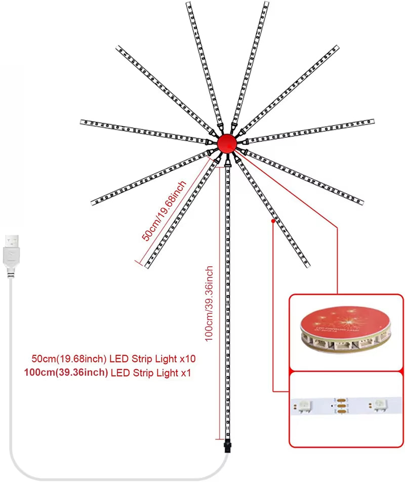 RGB LED STRIP FIREWORK LIGHT APP SMART CONTROL LD 004 RGB LED STRIP FIREWORK LIGHT APP SMART CONTROL LD 004